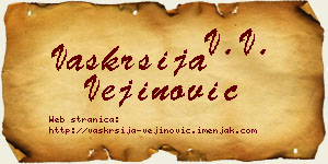 Vaskrsija Vejinović vizit kartica
